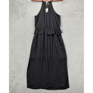 BCBGeneration Dress Womens Small Black‎ Maxi Halter Sleeveless Casual Ladies NEW